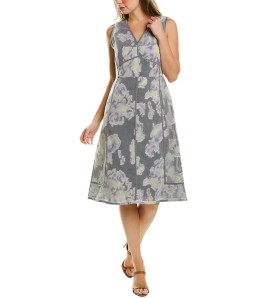 Floral Print Sleeveless...