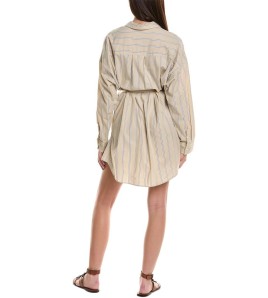 Striped Cotton Shirt Dress