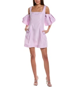 Lilac Off-The-Shoulder Mini...