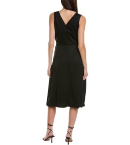 Black Sleeveless Pleated...