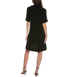 Black Asymmetric Mini Dress