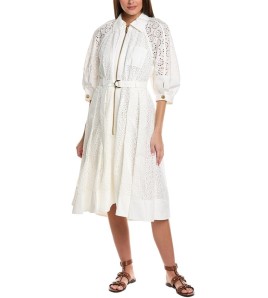 White Eyelet Embroidered...